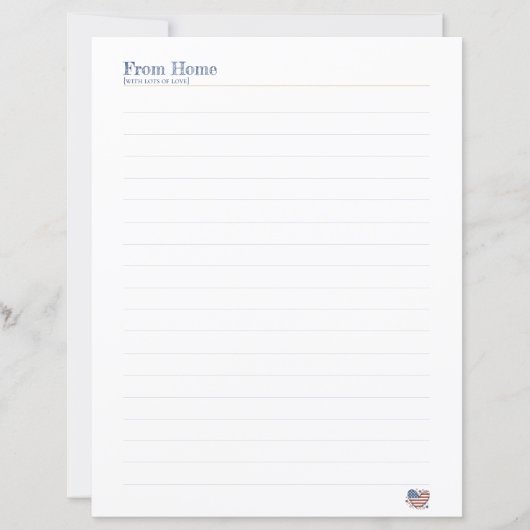 Bootcamp Brieven Van Thuis Briefpapier (Voorkant)