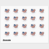 Bootcamp Brieven Van Thuis Patriottische Envelope Ronde Sticker (Vel)