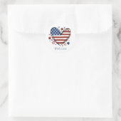 Bootcamp Brieven Van Thuis Patriottische Envelope Ronde Sticker (Tas)
