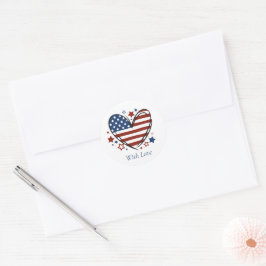 Bootcamp Brieven Van Thuis Patriottische Envelope Ronde Sticker