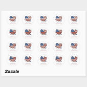 Bootcamp Brieven Van Thuis Patriottische Envelope  Ronde Sticker (Vel)