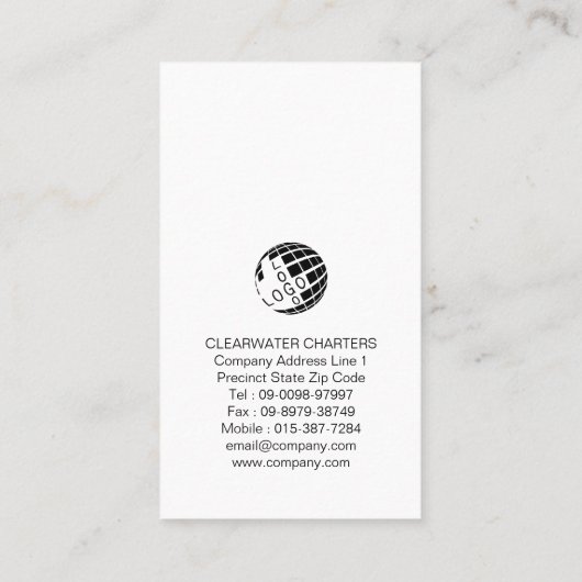 Bootcharter Gevist Visitekaartje (Achterkant)