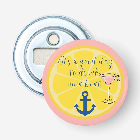 Bootcruise Button Flesopener (Voorkant)