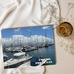 Bootdok in Cascais Portugal, Reisfotografie Feestdagenkaart