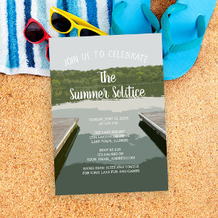 Bootdokken Zomer Solstice Lake Party Kaart
