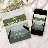 Bootdokken Zomer Solstice Lake Party Kaart