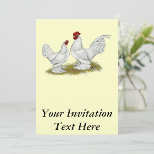 Booted Bantams Kaart (Staand voorkant)