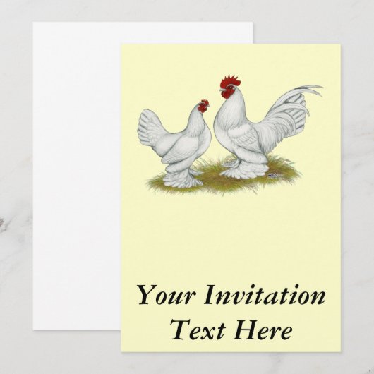 Booted Bantams Kaart (Voorkant / Achterkant)