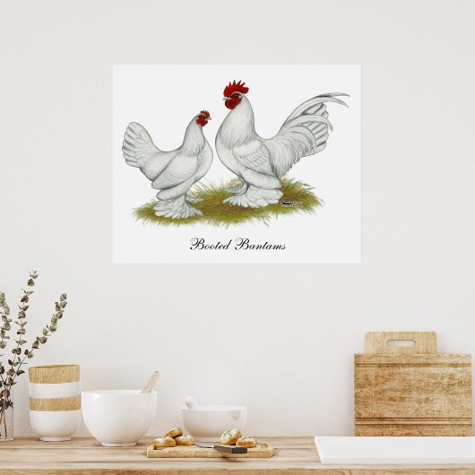 Booted Bantams Poster (Keuken)