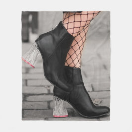 Booted & Bold Fleece Blanket Deken