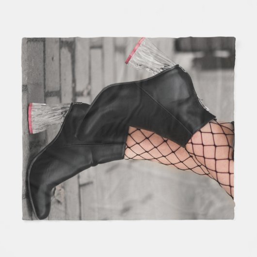 Booted & Bold Fleece Blanket Deken (Voorkant (Horizontaal))