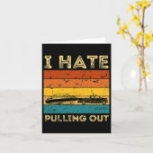 Booteigenaar Retro Ik haat het uittrekken van pont Kaart (Gele Bloem)