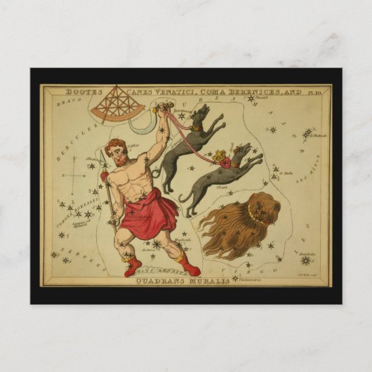 Bootes, Canes Venatici, Coma Berenices, Q. Muralis Briefkaart (Voorkant)