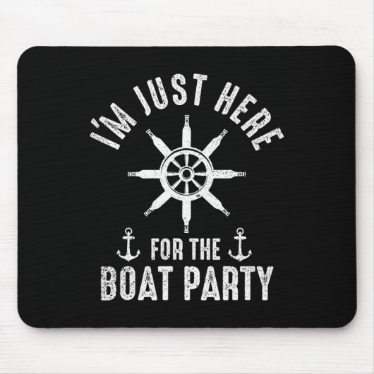 Bootfeest Vaarboot Kapitein Boot Eigenaar Zeiler B Muismat (Voorkant)