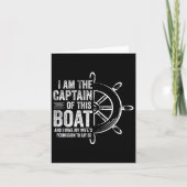 Bootgeschenken Ik ben de kapitein van deze boot ze Kaart (Voorkant)