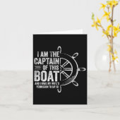 Bootgeschenken Ik ben de kapitein van deze boot ze Kaart (Gele Bloem)