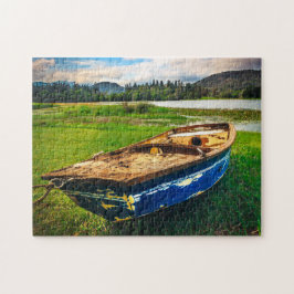 Bootgroen landschap legpuzzel