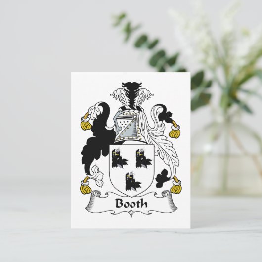 Booth Family Crest Briefkaart (Staand voorkant)