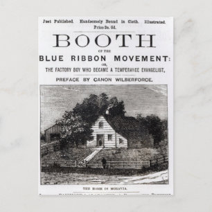 Booth of the Blue Ribbon Movement, 1883 Briefkaart