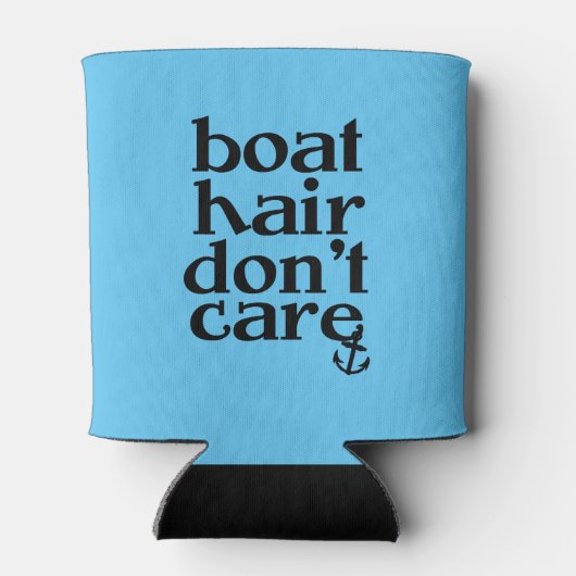 Boothaar geeft niet om grappige gezegden koelbox blikjeskoeler (Achterkant)