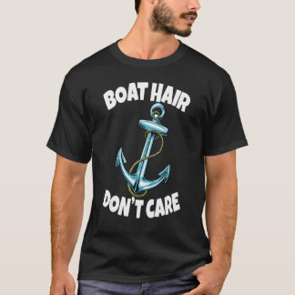 Boothaar niet geven anker schip vrouwen anker cru t-shirt