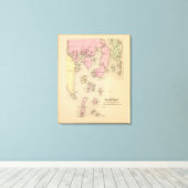 Boothbay, aangrenzende eilanden canvas afdruk (Insitu (Houten vloer))
