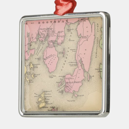 Boothbay, aangrenzende eilanden metalen ornament (Links)