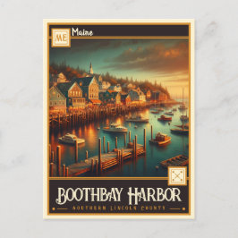 Boothbay Harbor, Maine | Briefkaart