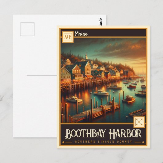 Boothbay Harbor, Maine |  Briefkaart (Voorkant / Achterkant)