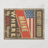 Boothbay Harbor Maine Briefkaart (Voorkant)