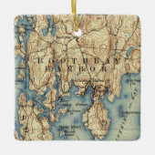Boothbay Harbor ME Keramisch Ornament (Voorkant)