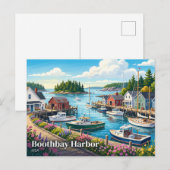 Boothbay Harbor VS Briefkaart (Voorkant / Achterkant)