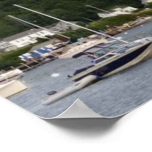 Boothbay Harbour 11-inch x 8,5-inch Poster papier (Hoek)