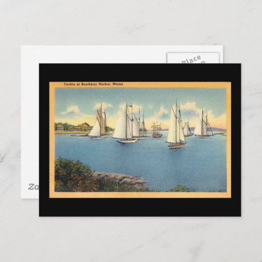 BoothBay Harbour Briefkaart (Voorkant / Achterkant)