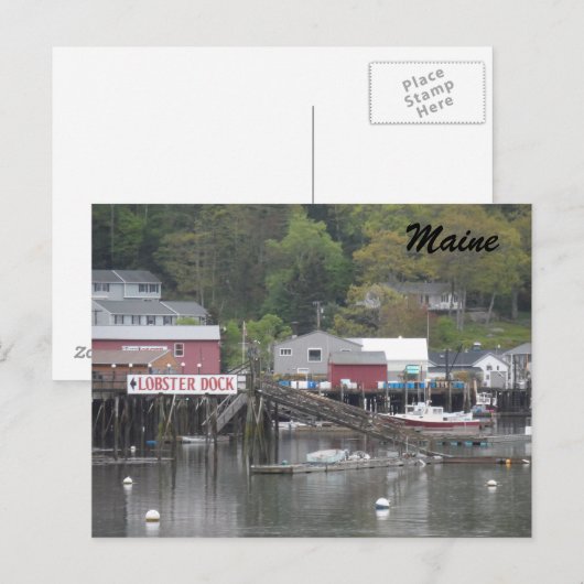 Boothbay Harbour, Maine Briefkaart (Voorkant / Achterkant)