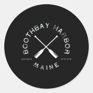 Boothbay Harbour Maine Ronde Sticker