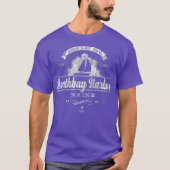 Boothbay Harbour ME Sailboot  Nautical T-shirt (Voorkant)