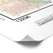 Boothbay Harbour to Bath Nautical Chart 13296 Poster (Hoek)