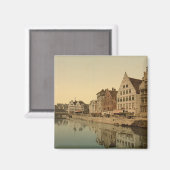 Boothuis in Gent, België Magneet (Voorkant / Achterkant)