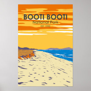 Booti Booti Nationaal Park Australië Vintage Poster