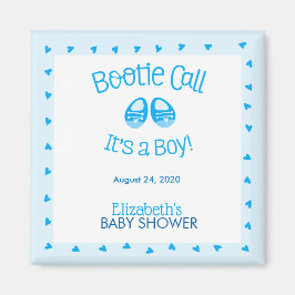 Bootie Call Blue Baby Boy Shower Magneet