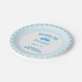 Bootie Call Blue Baby Boy Shower Paper Bord (Gekanteld)