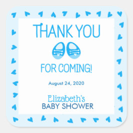 Booties Blue Boy Baby shower Sticker