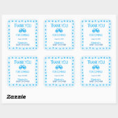 Booties Blue Boy Baby shower Sticker (Vel)
