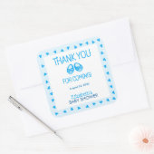 Booties Blue Boy Baby shower Sticker (Envelop)