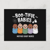 Bootiful Baby's Moeder Baby Verpleegster Halloween Briefkaart (Voorkant)