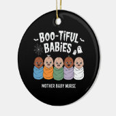 Bootiful Baby's Moeder Baby Verpleegster Halloween Keramisch Ornament (Links)