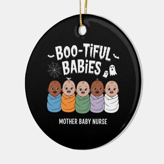 Bootiful Baby's Moeder Baby Verpleegster Halloween Keramisch Ornament (Links)