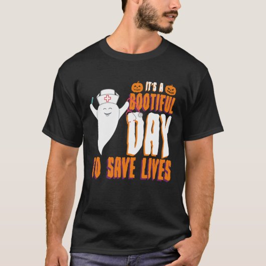 Bootiful dag om levens te redden Halloween verplee T-shirt (Voorkant)