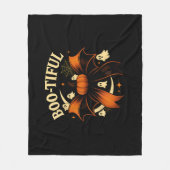 Bootiful Funny Halloween Coquette Bow Pumpkin Fleece Deken (Voorkant)